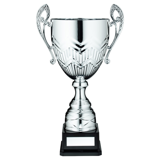 Picture of Silver Bullet Bowl With Handles Assembled Trophy And Plate - 16in