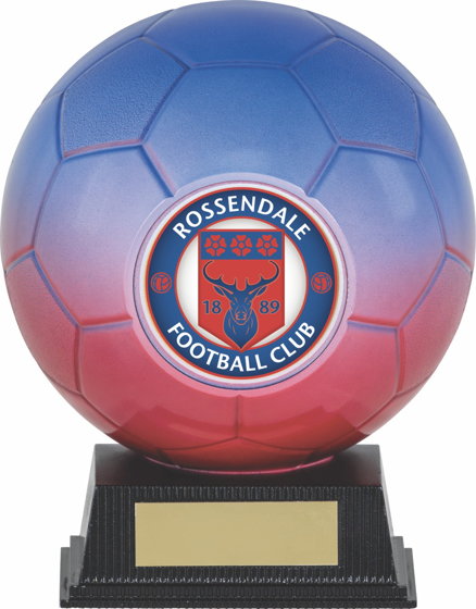 Picture of Nova Sphere Football Award in Blue and Red 5.75" (145mm)