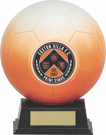 Picture of Nova Sphere Football Award in White and Orange 5.75" (145mm)